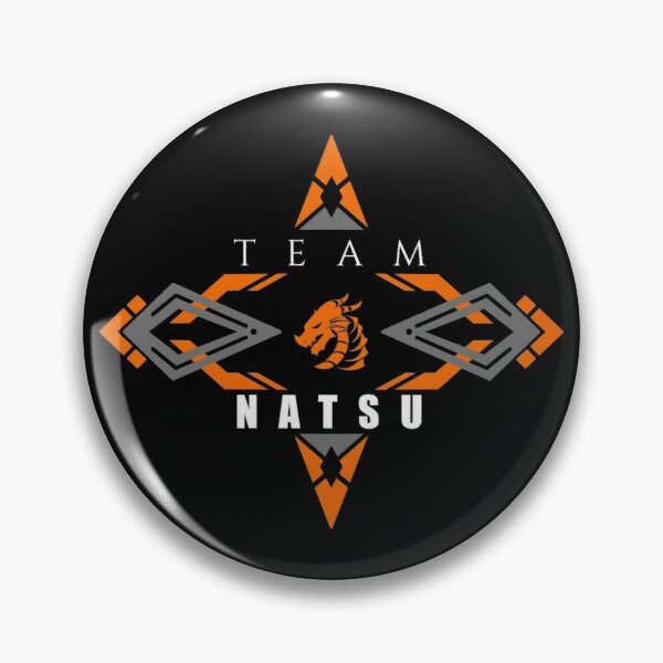 Natsu fire dragon orange Fairy tail anime emblem v2 Pin RB0607 product Offical Fairy Tail Merch