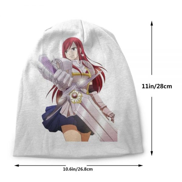 Erza Scarlet Knitted Cap Casual Beanies Hip Hop Hat Fairy Tail Erza Scarlet Erza Anime Manga 5 - Fairy Tail Store