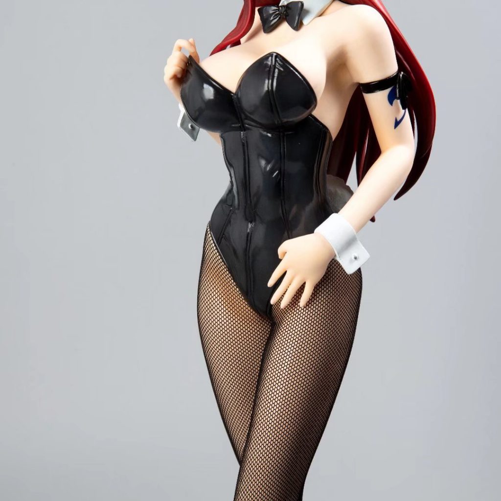 47cm Japanese Anime FAIRY TAIL FREEing B-style Erza Scarlet BUNNY Ver PVC Action Figure Toy Game Collection Model Doll Gift