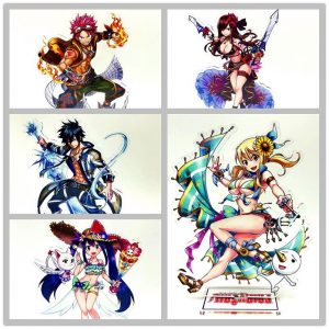 Fairy Tail figurines d'anime action jouet acrylique Natsu Gray Fullbuster Lucy Heartfilia Erza Scarlet Wendy Marvell - Fairy Tail Store