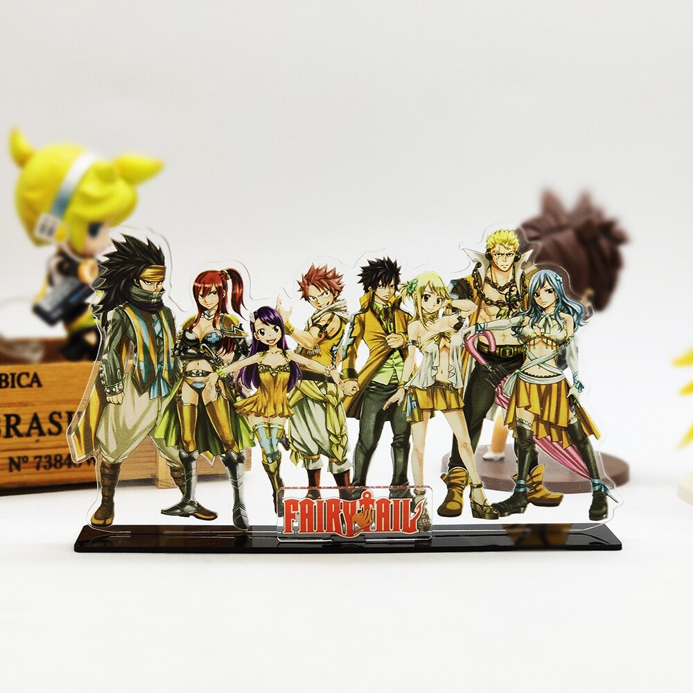 4 pçs/set Personagens de Anime Fairy Tail PVC Action Figure Toy Modelo